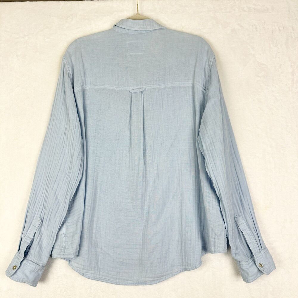Rails Ellis Shirt Size XL Bluebell Cotton Gauze Lightweight Classic - Picture 3 of 5